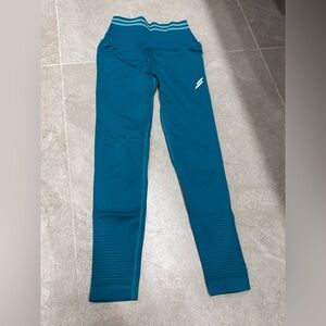 Women’s DO YOU EVEN Teal Leggings size xs